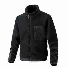 Kuschelige Winterjacke für Männer - Robert in Schwarz
