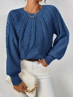 Kuscheliger Strickpullover - Merle in Marineblau
