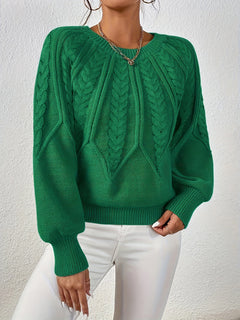 Kuscheliger Strickpullover - Merle in Grün