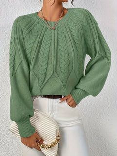 Kuscheliger Strickpullover - Merle in Hellgrün