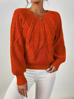 Kuscheliger Strickpullover - Merle in Orange