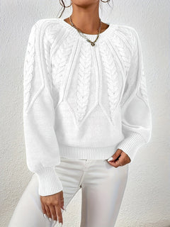 Kuscheliger Strickpullover - Merle in Weiß