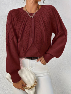 Kuscheliger Strickpullover - Merle in Bordeaux