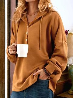 Kuscheliger Winterpullover mit Kapuze - Pauline in Braun