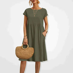 Malia - Kleid - Oversized in Grün