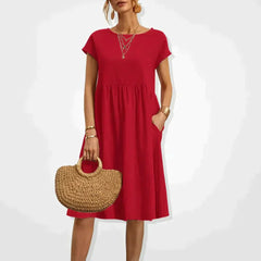 Malia - Kleid - Oversized in Rot
