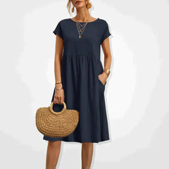 Malia - Kleid - Oversized in Dunkelblau