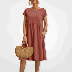 Malia - Kleid - Oversized in Orange