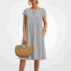 Malia - Kleid - Oversized in Grau