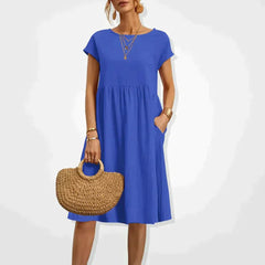 Malia - Kleid - Oversized in Blau
