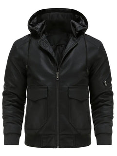 Entspannte Winterjacke für Männer - Justin in Schwarz