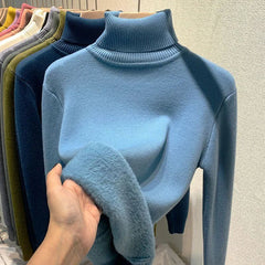 Lässiger warmer Pullover für Frauen - Idalene in Blau