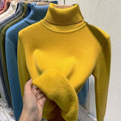 Lässiger warmer Pullover für Frauen - Idalene in Gelb