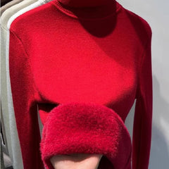 Lässiger warmer Pullover für Frauen - Idalene in Rot