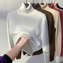 Lässiger warmer Pullover für Frauen - Idalene in Weiß