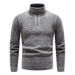 Lässiger Winterpullover für Männer - Cuno in Hellgrau