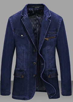 Legere Jeansjacke für Männer - Caspar in Blau