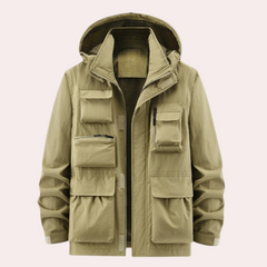 Leichte und schnell trocknende Herrenjacke - Gerold in Khaki