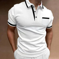 Carter - Elegantes Herren Polo Shirt für jeden Anlass in Weiß