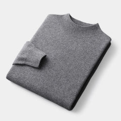 Luxuriöser Winterpulli im Old-Money-Stil - Fredi in Dunkelgrau
