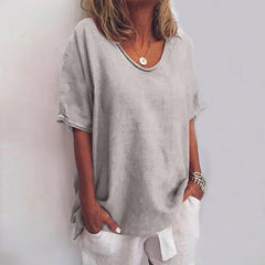 Jianna - Bequeme lockere Bluse für Damen in Grau