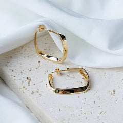 Micara - Classy Squares - Ohrringe in Gold