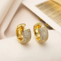 Micara - Sparkle Huggies - Ohrringe in Gold