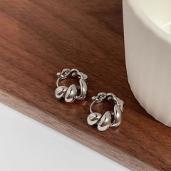 Micara - Deluxe Twisters - Ohrringe in Silber
