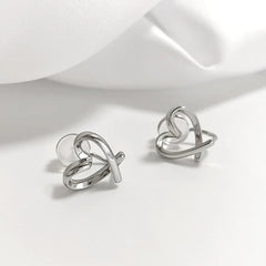 Micara - Heartbound Twists - Ohrringe in Silber