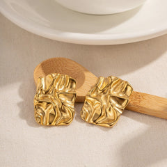 Micara - Golden Ripples - Ohrringe in Gold