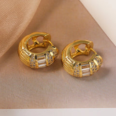 Micara - Prism Pops - Ohrringe in Gold Weiß