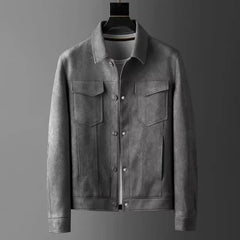 Erwin® | Chice Lederjacke in Grau