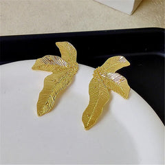 Micara - Glam Foliage - Ohrringe in Gold