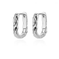 Micara - Twisty Huggies - Ohrringe in Silber