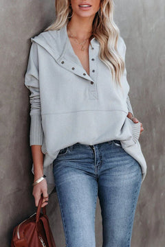 Mathilda | Oversize Kapuzen-Hoodie in Grau