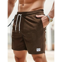 Maximilian | Herren Badeshorts mit Kordelzug in Braun