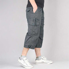 Mehrtaschen-Cargo-Shorts für Männer - Gotthard in Grau
