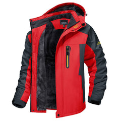 WINDBREAKER UND WASSERDICHT JACKE - OUTDOOR in Rot