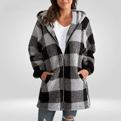 Modische Kapuzenjacke für Frauen - Sveva in Grau