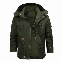 Stilvolle warme Fleecejacke - Finnley in Dunkelgrün