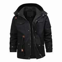 Stilvolle warme Fleecejacke - Finnley in Schwarz