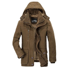 Modische warme Winterjacke für Männer - Volkmar in Kaffee