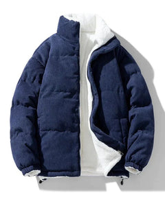 Modische Wende-Winterjacke für Männer - Caspar in Dunkelblau