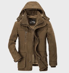Modische Winterjacke für Männer - Pius in Kaffee