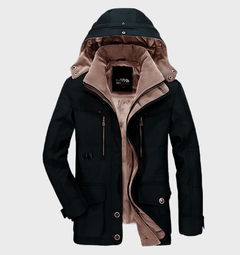 Modische Winterjacke für Männer - Pius in Schwarz