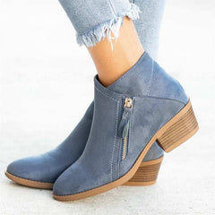 Modische Winterstiefeletten für Frauen - Mathilda in Blau