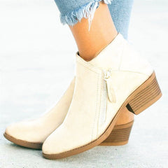 Modische Winterstiefeletten für Frauen - Mathilda in Weiß