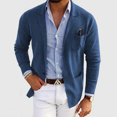 Stilvolle lässige Blazerjacke aus Wolle -Ernie in Blau