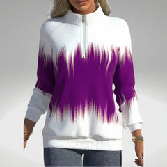 Modisches Damen-Sweatshirt für Herbst und Winter - Karoline in Lila