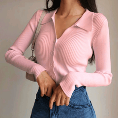 Marisse Ribbed Top in Blush Pink